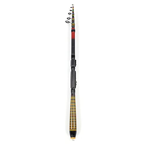 Canna da Pesca Telescopica Canna da Pesca in Fibra di Carbonio in Mare Retrattile Accessorio per Pesca a Mano(120cm)