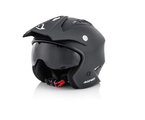 Acerbis Jet Aria, Casco Uomo, Nero, XS