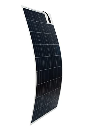 Pannello solare policristallino ACTIVESOL 150 Watt, design leggero e semi-flessibile, 675 x 1495 mm, modulo ad alta efficienza per yacht e barche, MADE in EU
