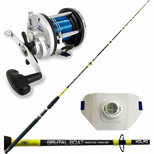 kolpo Kit Pesca Traina Canna 1,80 mt Mulinello Filo Cinta