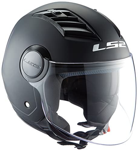 LS2 Casco Moto Of562 Airflow, Nero opaco, L