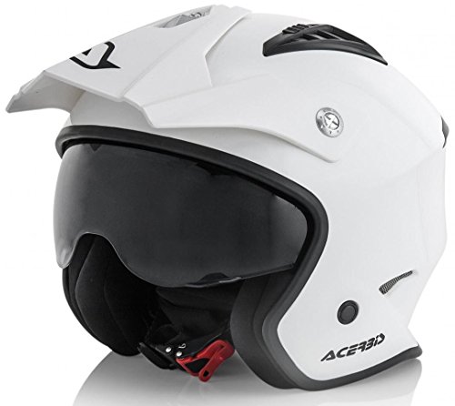 Acerbis Jet Aria, Casco Uomo, Bianco, M