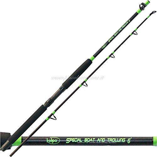 kolpo Special Boat Trolling Canna da Pesca Traina 2 Pezzi 20 50 lbs