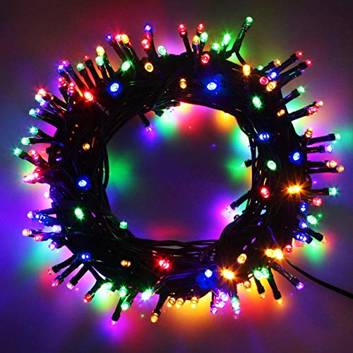 Cavo Verde Scuro Catena Luci A Led Luminoso Natalizia 1000 Leds 102.8m Luce Lucciole Con Controller 8 Funzioni Ideale Per Natale Compleanni Feste (Multicolor Colori)