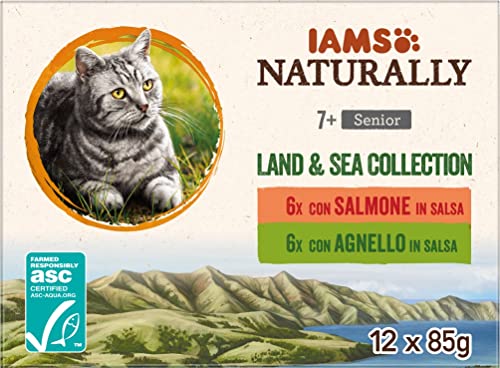 IAMS Naturally Collezione di terra e di mare per gatti...