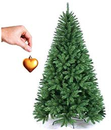  BAKAJI Albero di Natale Pino Cuore d'oro Ecologic